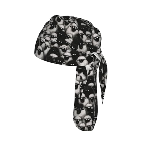 Adjustable Cycling Cap, Quick Dry Sports Bandana Skull Cap Helmet Liner - color: Funny Sheep