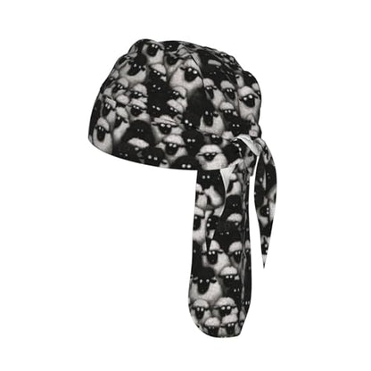 Adjustable Cycling Cap, Quick Dry Sports Bandana Skull Cap Helmet Liner - color: Funny Sheep