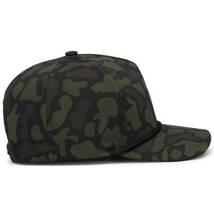 Pacific Headwear Duck Camo 5-Panel Trucker Cap - color: Woodland