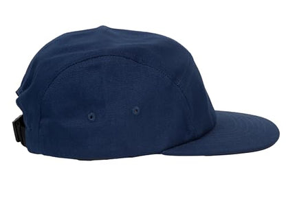 TOP HEADWEAR 5 Panel Hat for Men - Classic Canvas Camper Cap - color: Navy