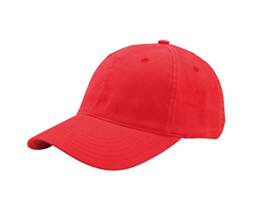 G Men's Soft Structured Low Profile Light Brushed Twill Fitted Flex Cap - color: Red