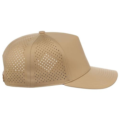Lids Tee Box 5-Panel Performance Tech Adjustable Snapback Cap - color: Khaki