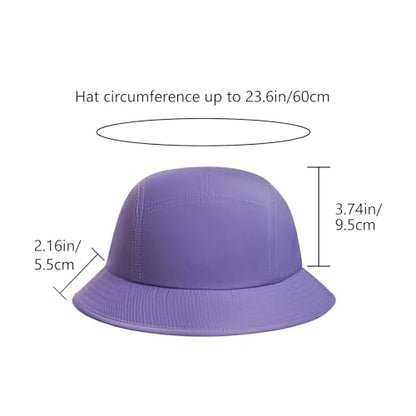 BASSDASH UPF50+ Fishing Bucket Hat for Men Women Lightweight Water Resistant Packable Outdoor Summer Sun Hats FH13 - color: Purple