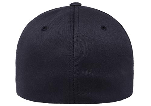 Flexfit Men's Athletic Baseball Fitted Cap - color: Dark Navy, size: XX-Large