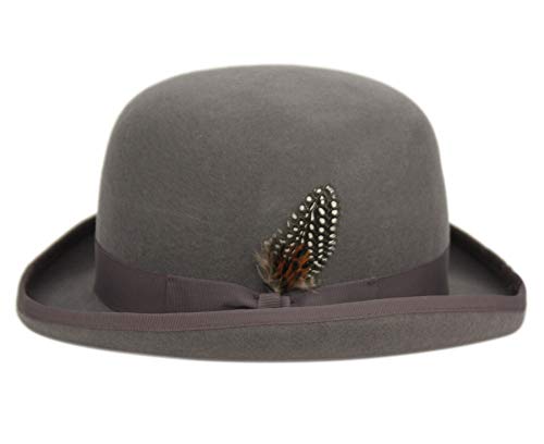 EPOCH Men's Wool Felt Derby Hat - color: Lt Gray, size: X-Large