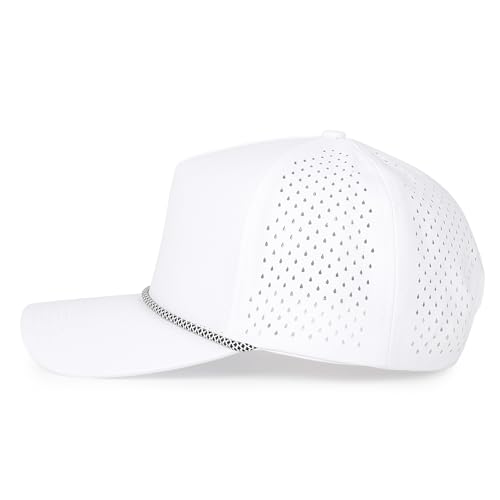 HH HOFNEN Quick Dry Baseball Cap Snapback Golf Trucker Hat for Men Women - color: #3 Black+gray+white
