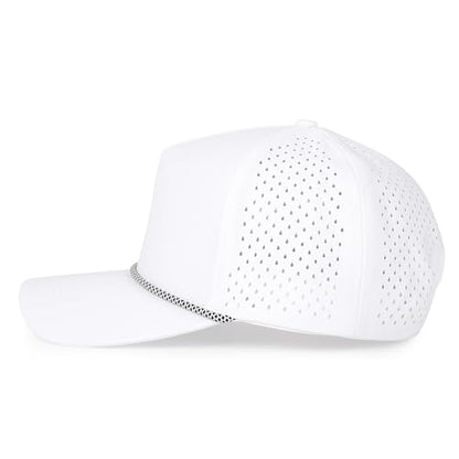 HH HOFNEN Quick Dry Baseball Cap Snapback Golf Trucker Hat for Men Women - color: #1 White