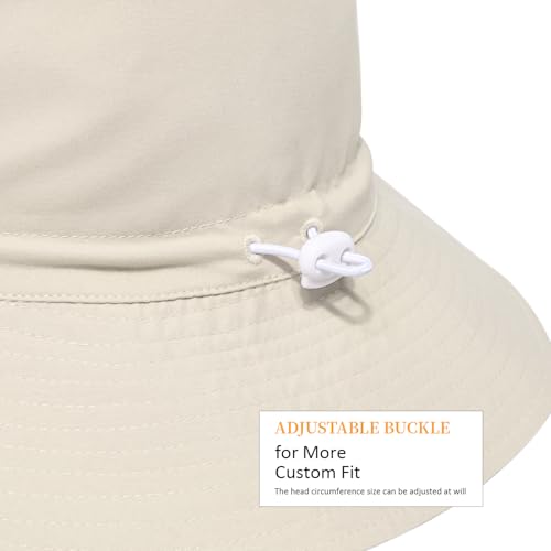 Women Wide Brimmed Sun Hat,Summer Foldable Beach Bucket Hat with UV Protection for Women Young Girls - color: Army Green