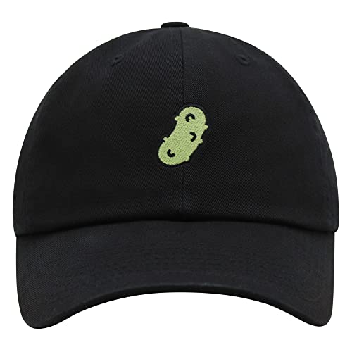 JPAK Pickle Premium Dad Hat Embroidered Cotton Baseball Cap Dill Juice - color: Black