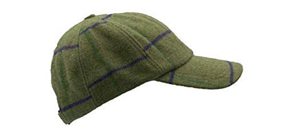 Walker and Hawkes Derby Tweed Shoulden Baseball Cap - color: Purple Stripes