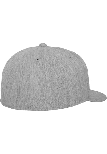 Flexfit Men's Premium 210 Fitted Cap - color: Heather Grey, size: Small-Medium