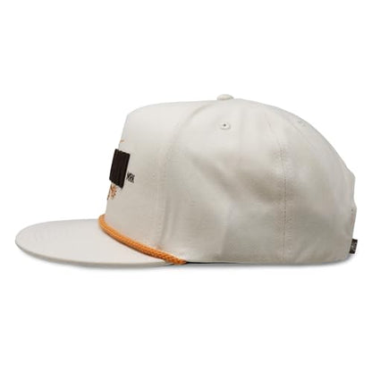 Longhorn Adjustable Snapback Western Hat - color: Cream - Solid Back