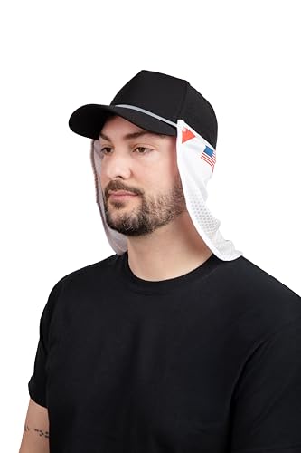 CoolNES - UV Sun Protection Neck Drape Adjustable Multifunctional 2 in 1 Face Covering for Outdoor Fishing - Unisex - color: Coolnes-flag