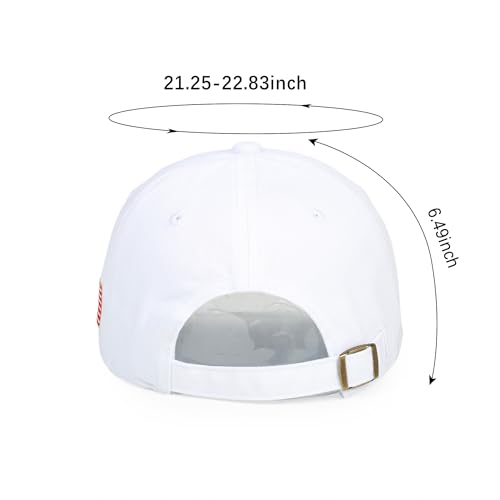 USA 250th Anniversary Baseball Cap Patriotic Embroidered American Hat - color: 3-white
