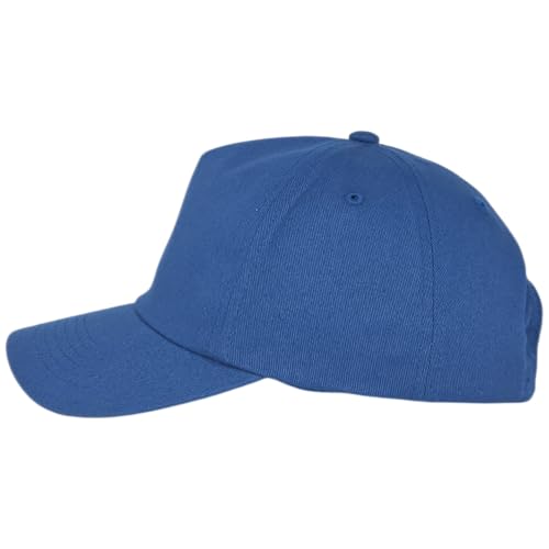 E BY ELIDAN A-Frame Trucker Hat, 5-Panel Blank Snapback - color: Royal Blue