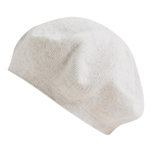 Armycrew Premium Wool Modern Stylish Beret Hat - color: Light Grey