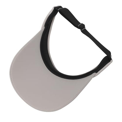 ZLYC Print Sports Sun Visors for Women Girls - color: Solid Light Gray