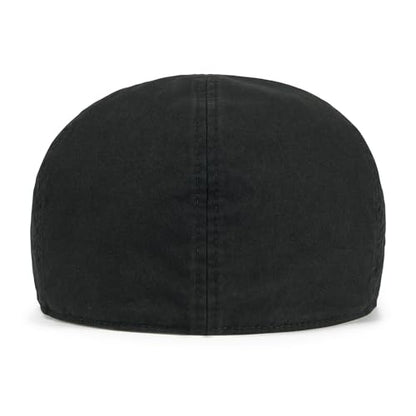 BOTVELA Men Cotton Ivy Irish Gatsby Cabbie Newsboy Cap - color: Black, size: 7 3/4