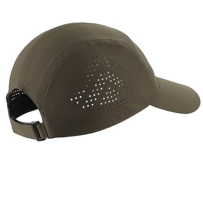 Home Prefer Mens Womens UPF50+ Quick Dry Sun Hat Lite UV Protection Hat Baseball Caps Golf Cycling Fishing Sports Running Hat - color: Army Green