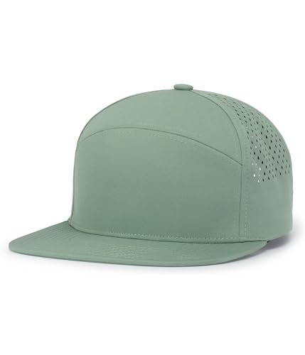 Pacific Headwear Perforated 6-Panel Arch Cap - color: Sage
