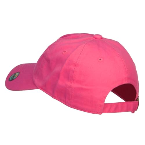 Nissi Unstructured Cotton Twill Washed Cap - color: Hot Pink