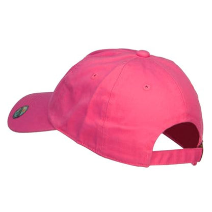 Nissi Unstructured Cotton Twill Washed Cap - color: Hot Pink