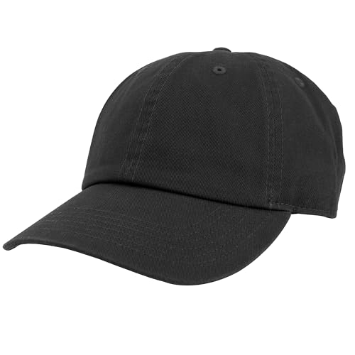 Gelante Baseball Cap Dad Hat 100% Cotton Polo Style Plain Blank Adjustable Size. - color: Black