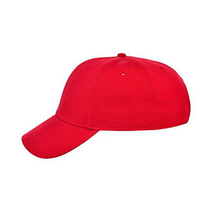 Lids Blank Crossover Dad Adjustable Strapback Hat - color: Red
