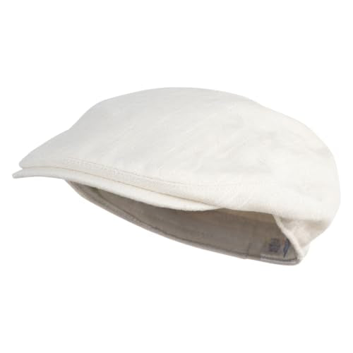 e4Hats.com Men's Linen Summer Ivy Cap - color: Beige, size: Medium-Large