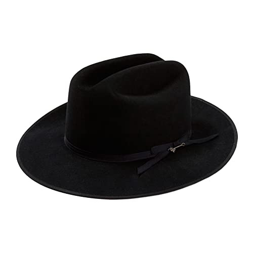 Stetson Men's Royal Deluxe Open Road - color: Black, size: 7 1/2