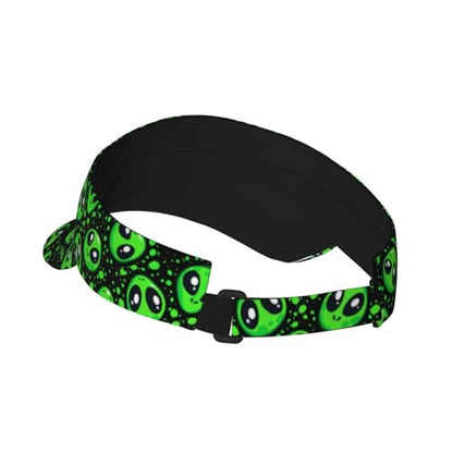Unisex Adjustable Sports Sun Visor - color: Alien