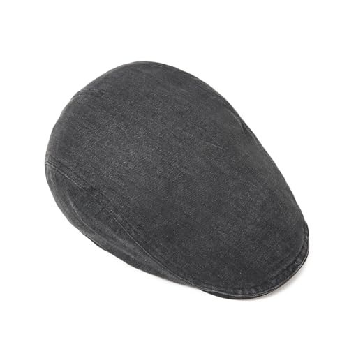 QHFHULV Newsboy Cap for Men Cotton Flat Gatsby Ivy Golf Cabbie Driving Hat - color: Casual Khaki