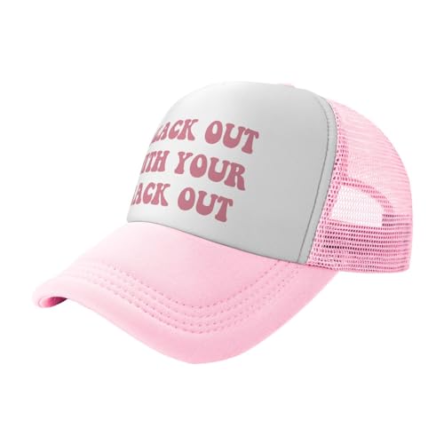 You Find It Offensive? I Find It Funny Trucker Hats for Women Pink Men Funny Slogan Pink Hats for Men - color: 21 Pink