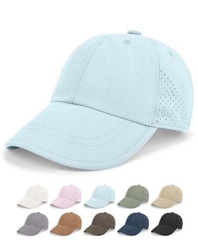 Rosoz Unisex Baseball Cap Vintage UPF 50+ Unstructured Men Women Dad Hat - color: Blue