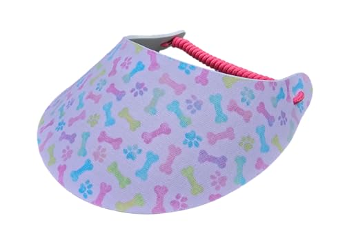 Women's Beautiful Designs Lightweight Packable Foam Visor for Sun Protection and Outdoor Activities - color: Dog 14