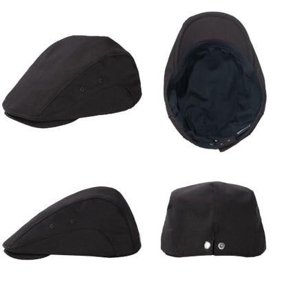 Newsboy Cap for Men Adjustable Flat Ivy Cabbie Gatsby Cap Driving Hunting Hat - color: B-coffee, size: Large