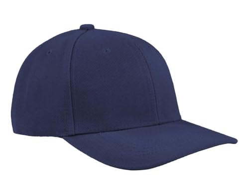 TK Flex Blank Hats, Adjustable Plain Hats, Casual Women's and Men's Hats, Baseball Caps for Patches and Embroidery, 12 Pack - color: Navy