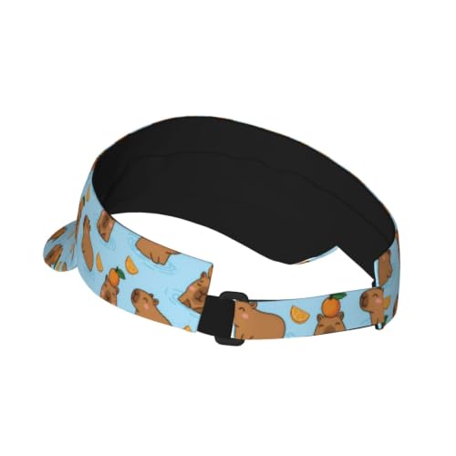 Leopard Print Sunscreen Visor Cap Adjustable Empty Top Athletic Beach Hat - color: 13