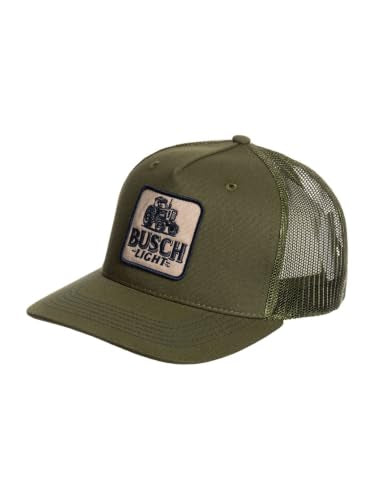 Calhoun Men’s Busch Light Adjustable Mesh Trucker Hat - color: Green