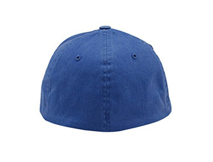 G Men's Soft Structured Low Profile Light Brushed Twill Fitted Flex Cap - color: Royal Blue