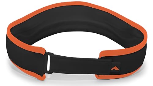 Pacific Headwear Unisex Adult Pacific Headwear Lite Allsport Active Visor - color: Black/Orange