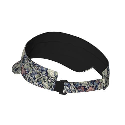 Sun Visor Hats Adjustable Open Top Sport Hat for Golf Women/Men - color: Colorful Mandala Flowers1