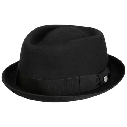 Lierys Diamond Crown Pork Pie Hat Women/Men | - color: Black, size: 7-7 1/8