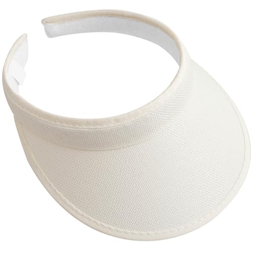 Sun Visor Hat for Women Men Clip On Outdoor Sports Cap - color: Beige