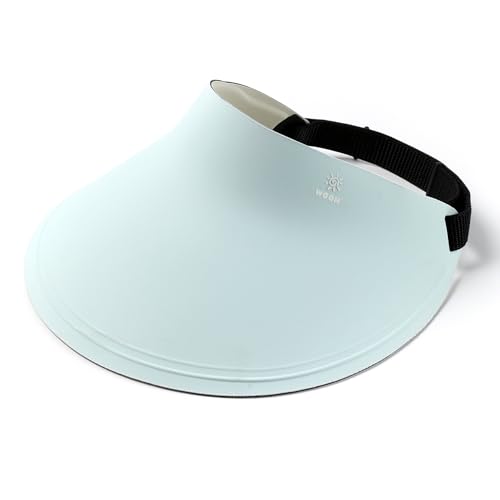 WOOH Sun Visor Hat for Women and Men,Wide Brim Running Visors for Women,Sun Protection Hats for Golf,Sports & Outdoors - color: Light Blue