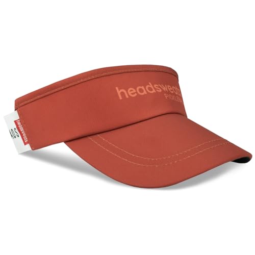 Headsweats Performance Pickleball Hats and Visors - color: Brick Red, style: Visor