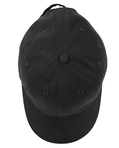 Gelante Baseball Cap Dad Hat 100% Cotton Polo Style Plain Blank Adjustable Size. - color: Black