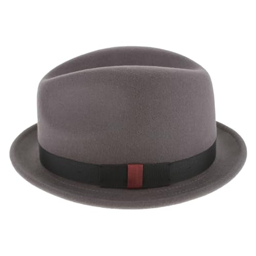 Hats in the Belfry Paine Stingy Brim Fedora - color: Grey, size: X-Large