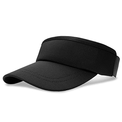 Headsweats Unisex Adult Lightweight Performance Running Sun Visor - color: Pitch Black
