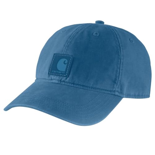 Carhartt mens Canvas Cap - color: Dark Horizon Blue